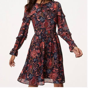 Ruffle Hydrangea Bouquet Dress.Boho. Floral